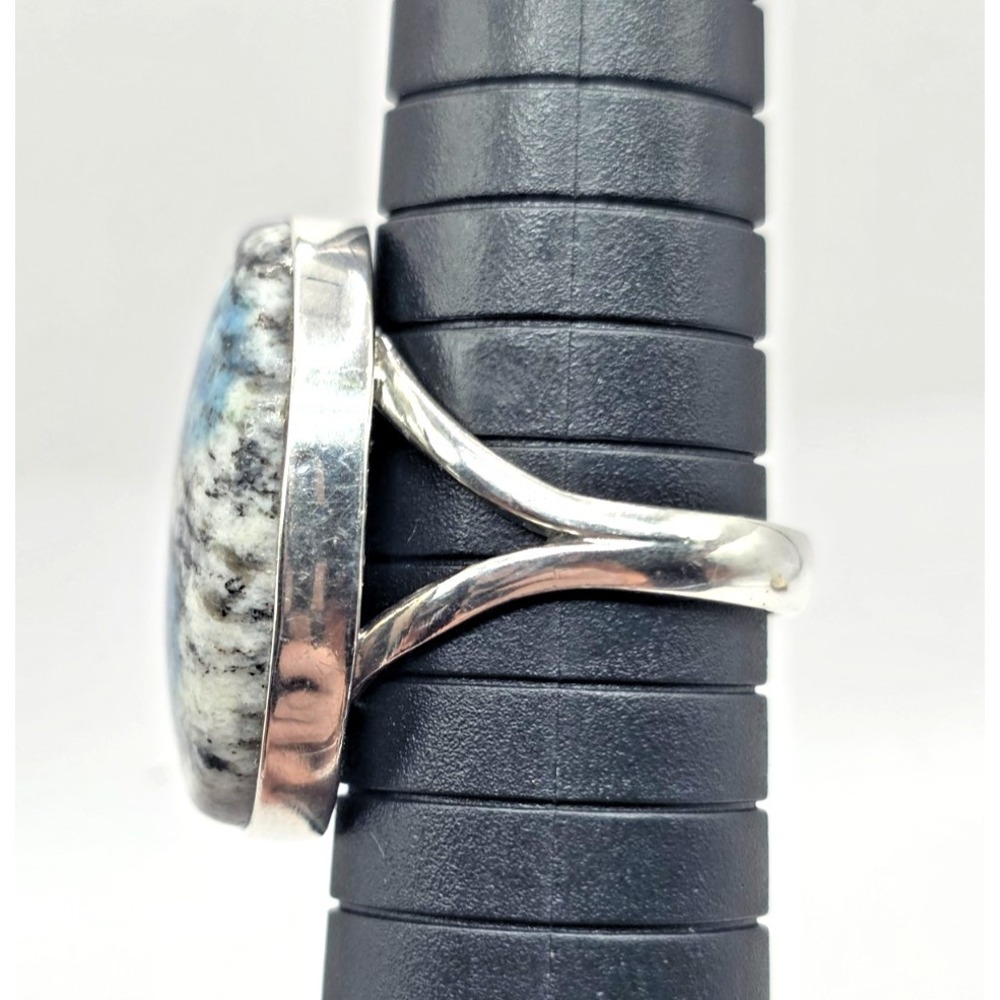 Genuine K2 Jasper Oval Sterling Silver 925 Ring Size 8.5 Handmade Southwest NWT - Picture 10 of 12
